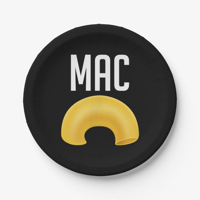 Funny Matching Macaroni And Cheese Halloween Paper Plate (Front)