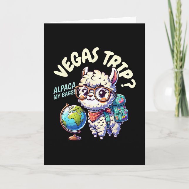 Funny Matching Vegas  Card (Front)