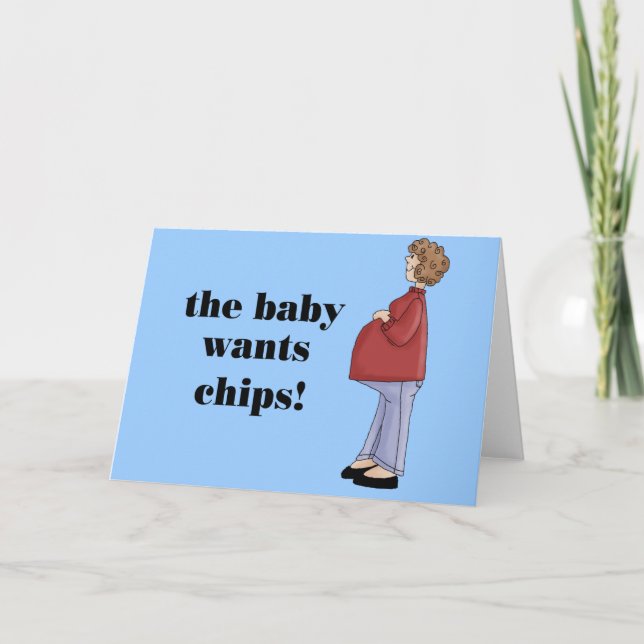 Funny Maternity Design Card (Front)