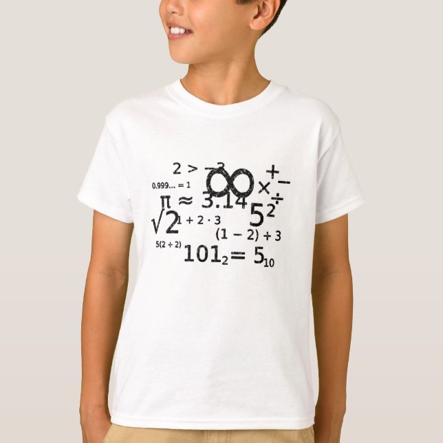funny math algebra wiz cool t-shirt design (Front)