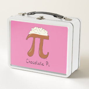 Funny Math Chocolate Pi Symbol Metal Lunch Box