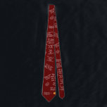 Funny Math Collection Tie - Red All Over Print<br><div class="desc">Funny Math Tie - in Blackboard black</div>