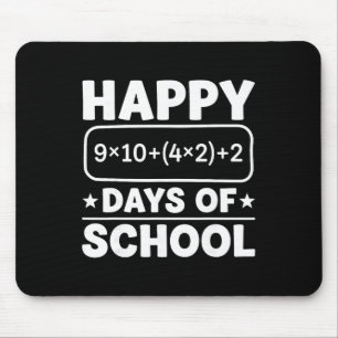 Funny Math Equation Happy 100 Days Of School Stude Mouse Pad