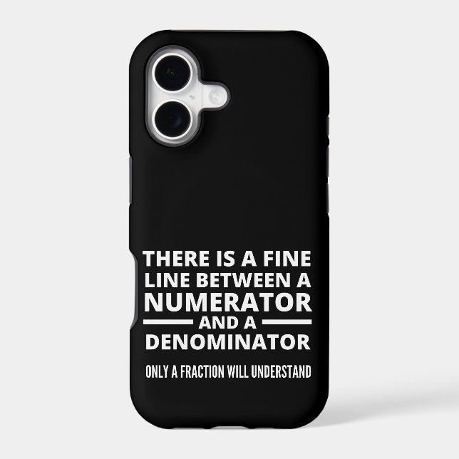 Funny Math  FINE LINE NUMERATOR DENOMINATOR (Back)