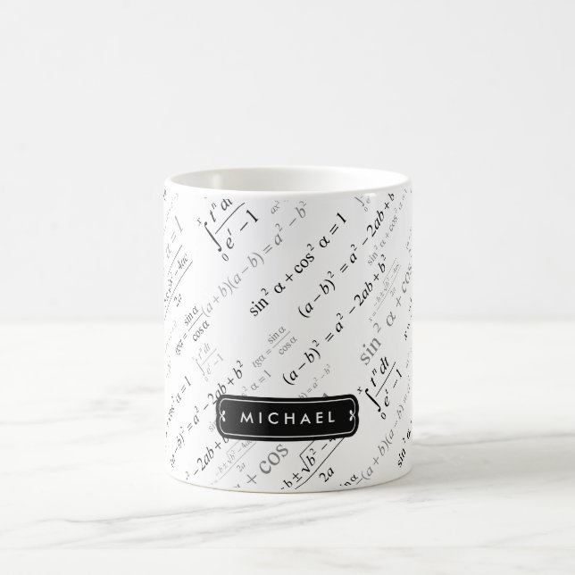 Funny Math Formula for Dad Teacher Student Coffee Mug (Center)