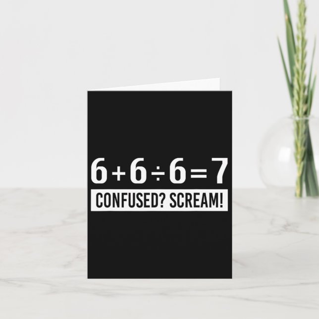 Funny Math Formula Happy Pi Day  Card (Front)