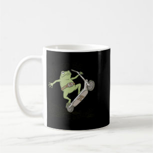 Funny Math Frog Pi Day Irrational Pun Scooter Coffee Mug