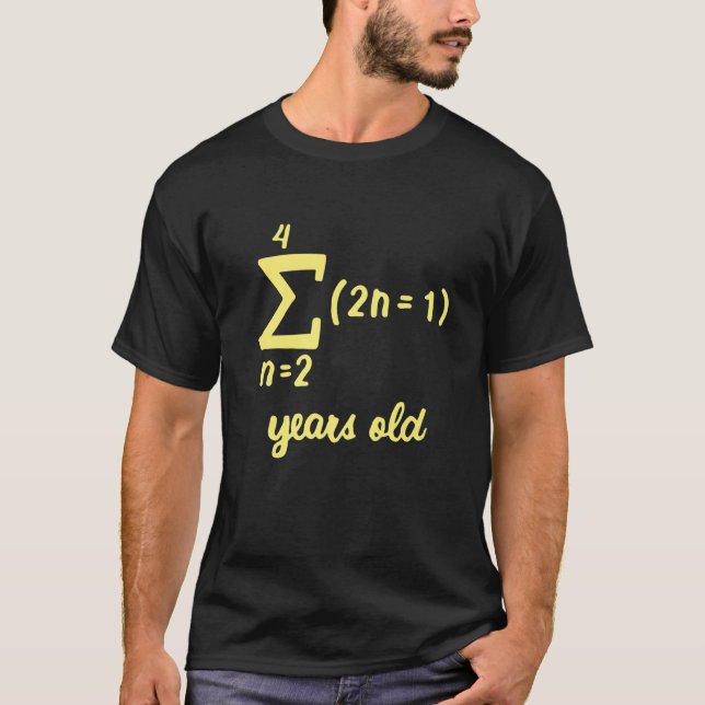 Funny Math Geek Math Pun 15Th Birthday 15 Years Ol T-Shirt (Front)