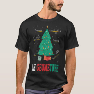 Funny Math Geometry Christmas Tree Geometree Teach T-Shirt