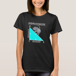 Funny Math Hippotenuse Hippo Hypotenuse T-Shirt