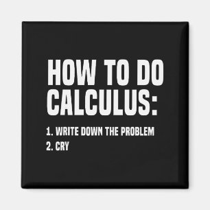 Funny Math How To Do Calculus Funny Algebra Magnet