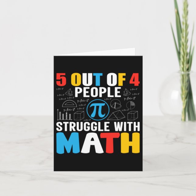 Funny Math Humour Card (Front)