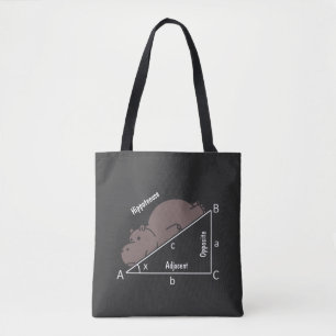 Funny Math Humour Hippotenuse Tote Bag