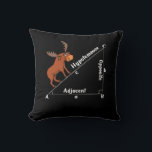 Funny Math Hypotemoose Geometry Moose Joke Pun Cushion<br><div class="desc">Funny Math Hypotemoose Geometry Moose Joke Pun design for mathematics lovers.</div>