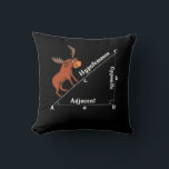 Funny Math Hypotemoose Geometry Moose Joke Pun Cushion<br><div class="desc">Funny Math Hypotemoose Geometry Moose Joke Pun design for mathematics lovers.</div>