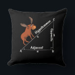 Funny Math Hypotemoose Geometry Moose Joke Pun Cushion<br><div class="desc">Funny Math Hypotemoose Geometry Moose Joke Pun design for mathematics lovers.</div>
