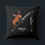 Funny Math Hypotemoose Geometry Moose Joke Pun Cushion<br><div class="desc">Funny Math Hypotemoose Geometry Moose Joke Pun design for mathematics lovers.</div>