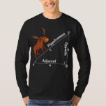 Funny Math Hypotemoose Geometry Moose Joke Pun T-Shirt<br><div class="desc">Funny Math Hypotemoose Geometry Moose Joke Pun design for mathematics lovers.</div>