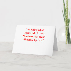 funny math joke card