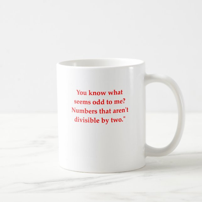 funny math joke coffee mug (Right)
