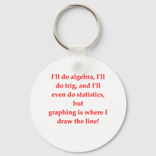funny math joke key ring