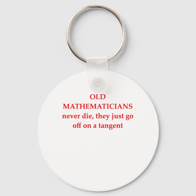 funny math joke key ring (Front)