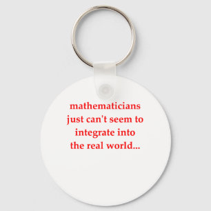 funny math joke key ring