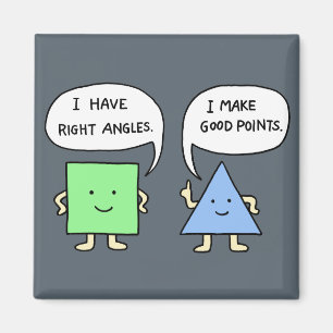Funny Math Joke Magnet Cute Geometry Joke Magnet
