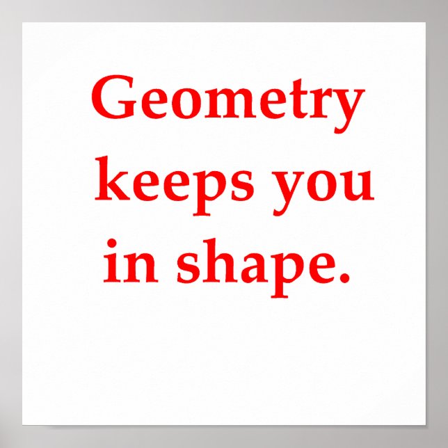 funny math joke poster (Front)