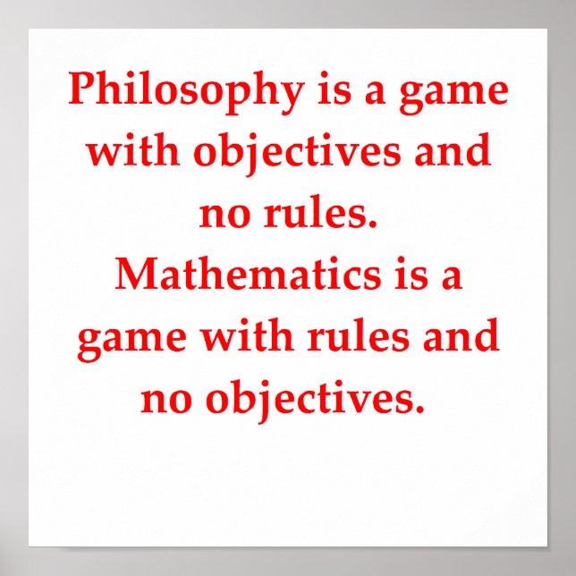 funny math joke poster (Front)