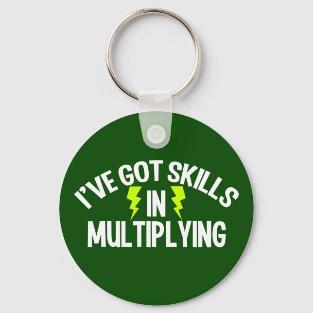 Funny Math Key Ring (Front)