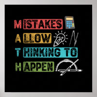 Funny Math. Mistakes Allow Thinking To Happen