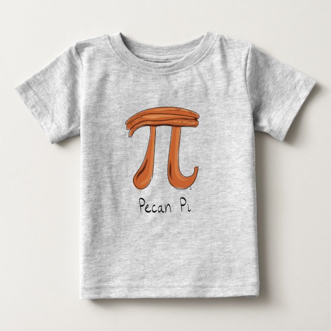 Funny Math Pecan Pi Thanksgiving Fall Baby T-Shirt (Front)