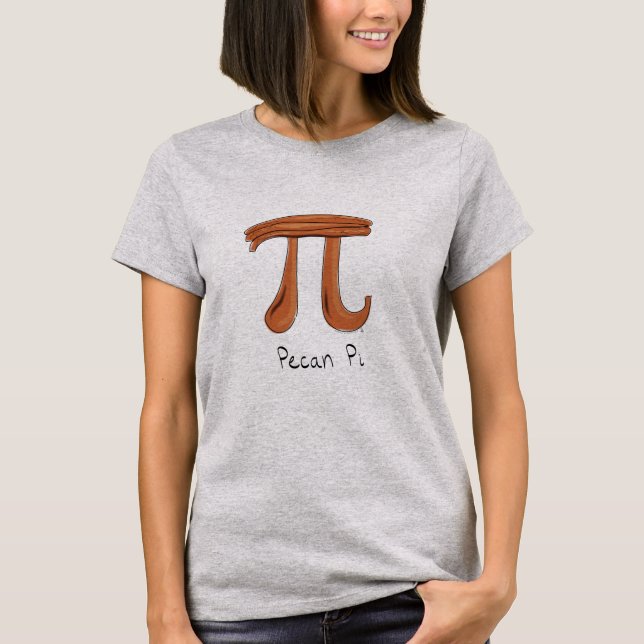 Funny Math Pecan Pi Thanksgiving Fall T-Shirt (Front)