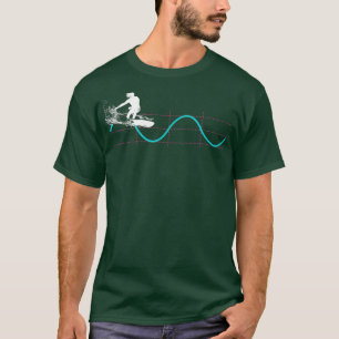 Funny Math Physics Sine Waves Surfer T-Shirt