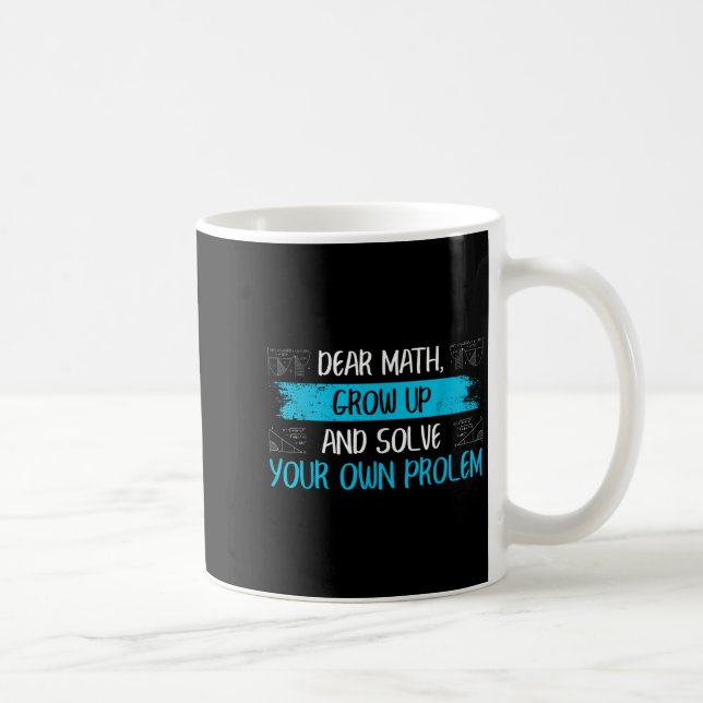 Funny Math Quote Back To School Girls Boys Teens  Coffee Mug (Right)