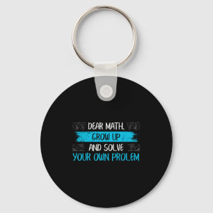 Funny Math Quote Back To School Girls Boys Teens  Key Ring