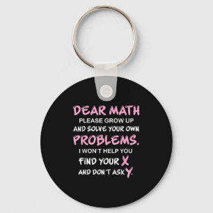 Funny Math Quote  Key Ring
