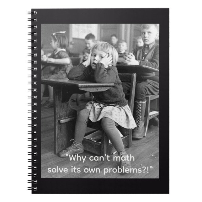 Funny math quote notebook (Front)