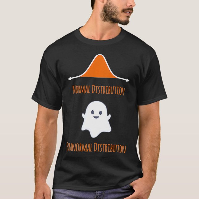 Funny Math Statistics Paranormal Distribution Prem T-Shirt (Front)