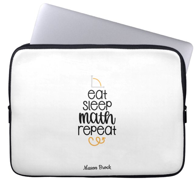 Funny Math student school personalised gift Laptop Sleeve (Front)