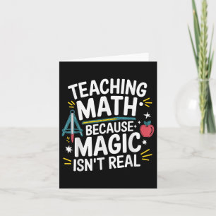 Funny Math Teacher Algebra Lover Back To School Card