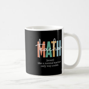 Funny Math Teacher Definition For Women And Men Coffee Mug