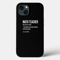 Funny Math Teacher Definition Most Problems Gift D