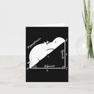 Funny Math Teacher,funny Hiptenuse,geometry Teache Card