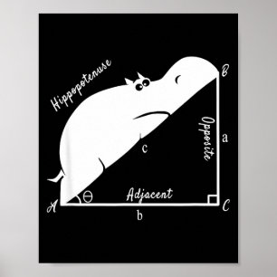 Funny Math Teacher,funny Hiptenuse,geometry Teache Poster