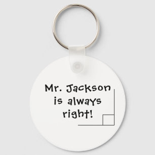 Funny Math Teacher Humor Key Ring