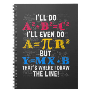 Funny Math Teacher Humour Algebra Mathematics Joke Notebook
