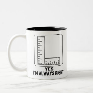 Funny Math Teacher Joke Fun Best Math Quotes Two-Tone Coffee Mug