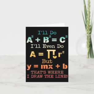 Funny Math Teacher Joke Funny Best Math Quotes Card